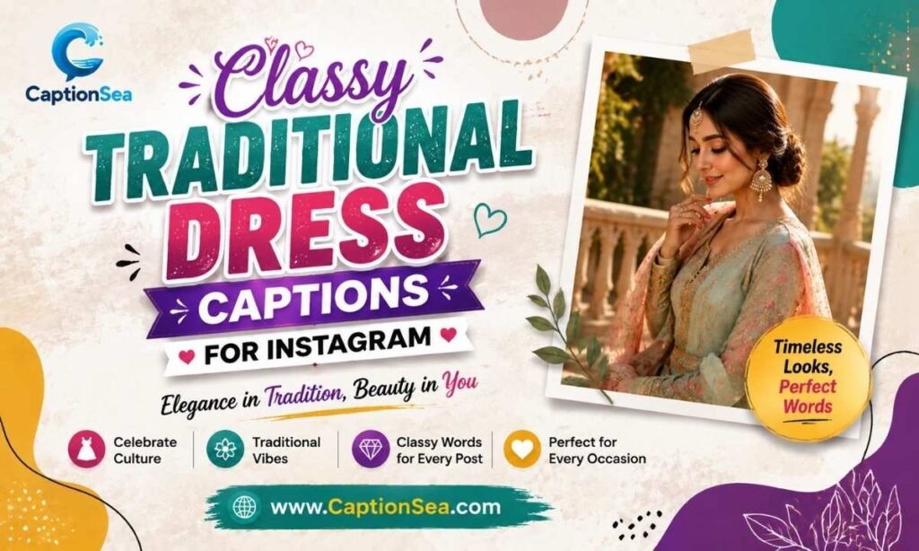Classy Traditional Dress Captions for Instagram