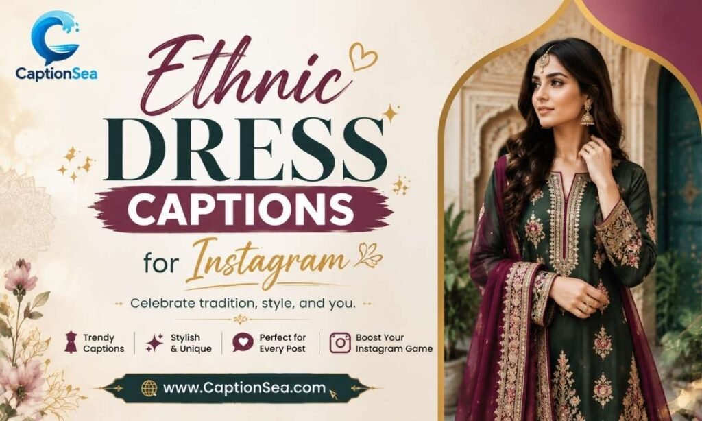 Ethnic Dress Captions for Instagram