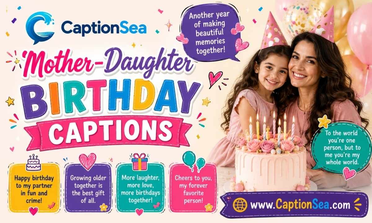 Mother Daughter Birthday Captions