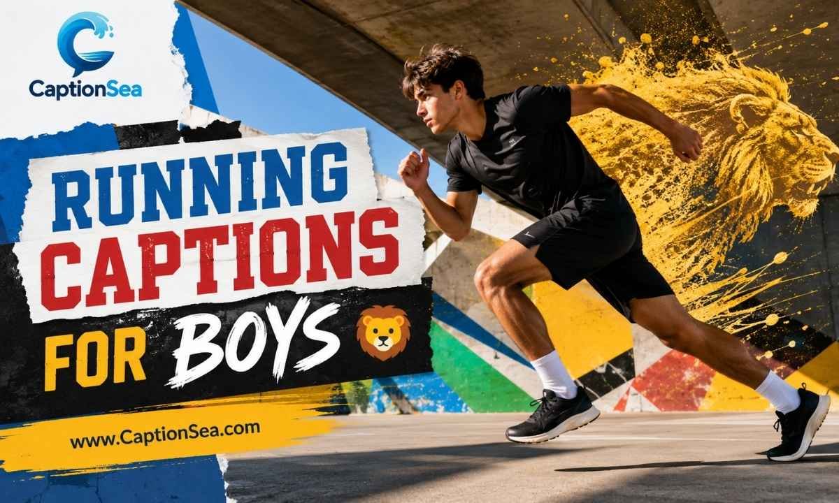 Running Captions for Boys 🦁