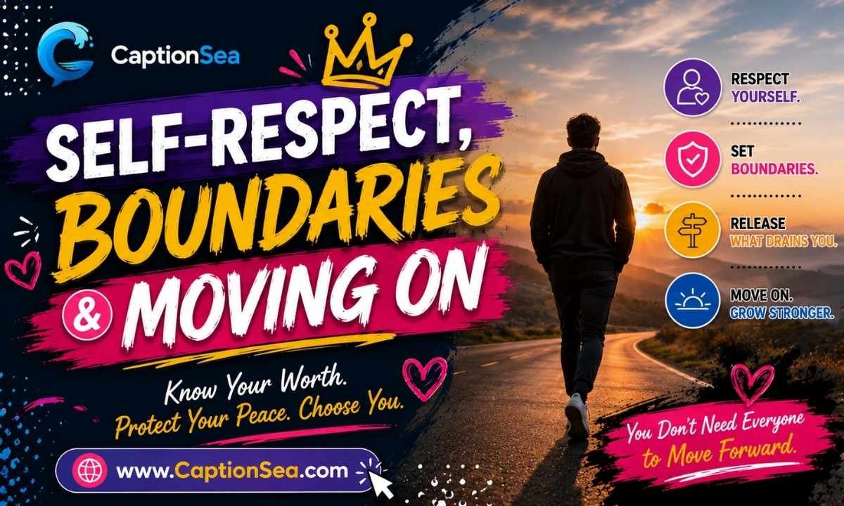 Self-Respect, Boundaries & Moving On