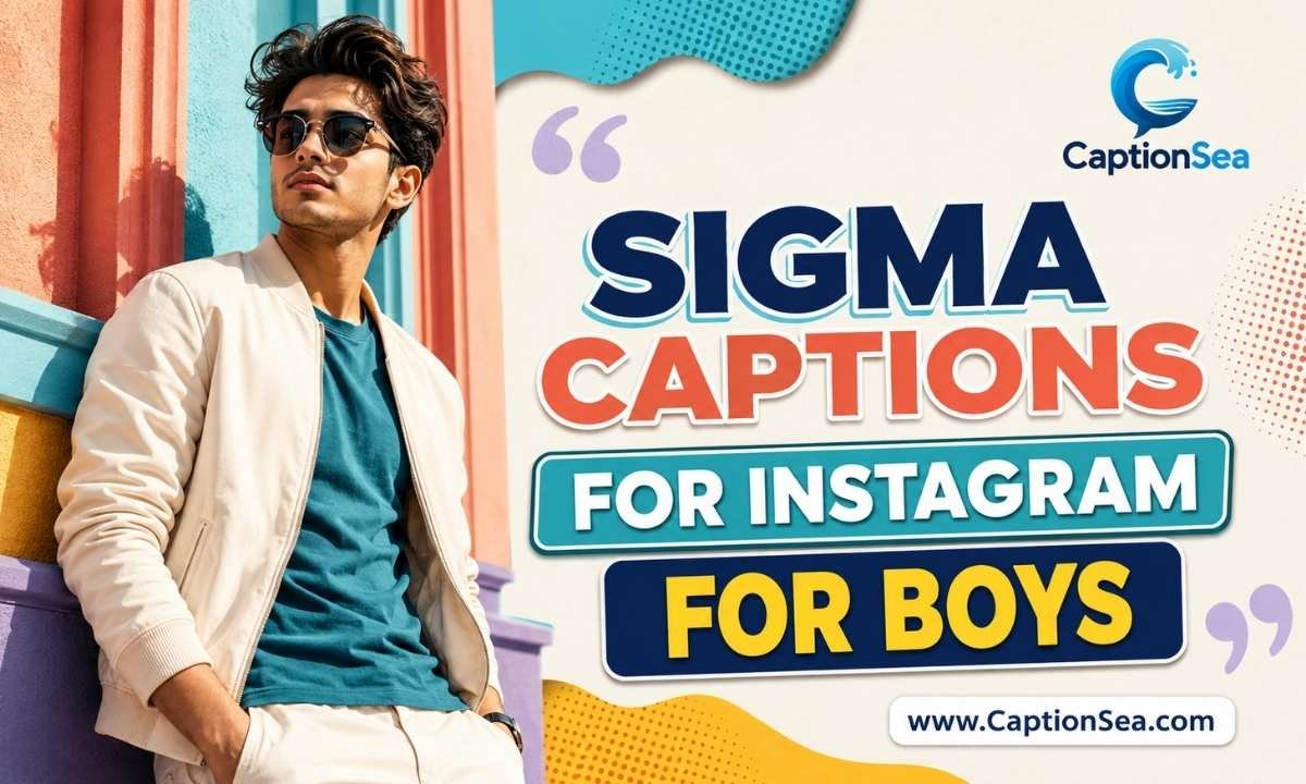 Sigma Captions for Instagram for Boys