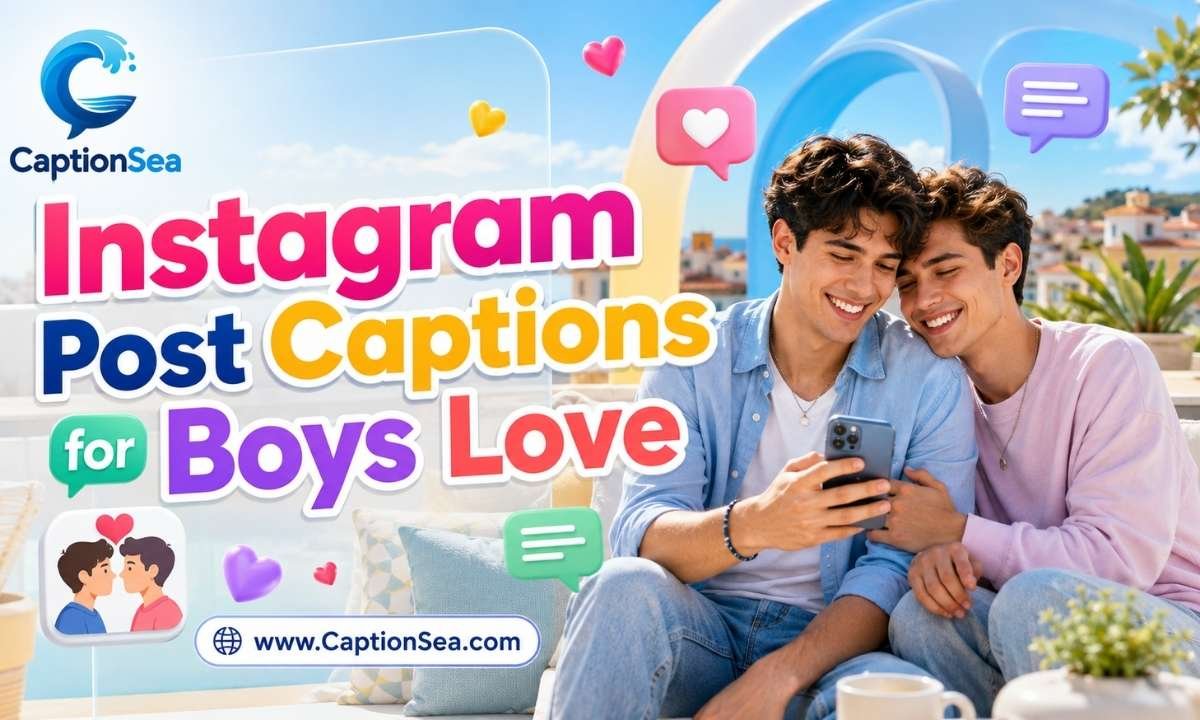 💑 Instagram Post Captions for Boys Love