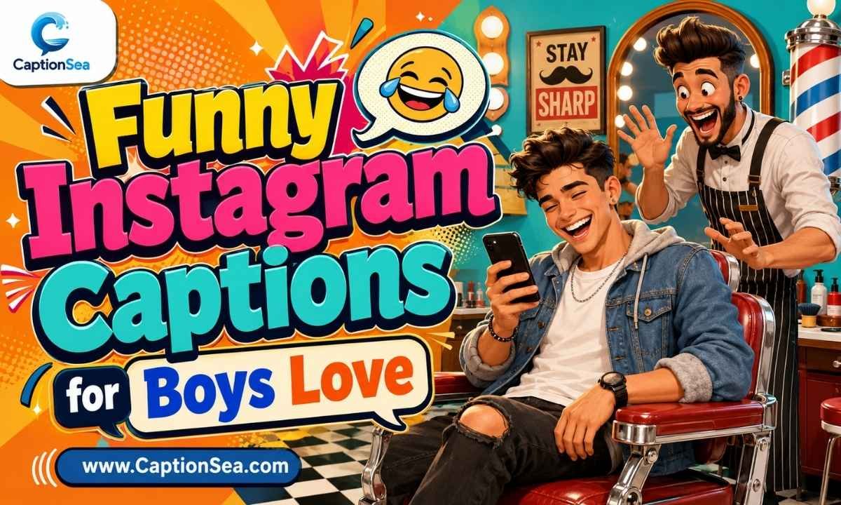 😂 Funny Instagram Captions for Boys Love