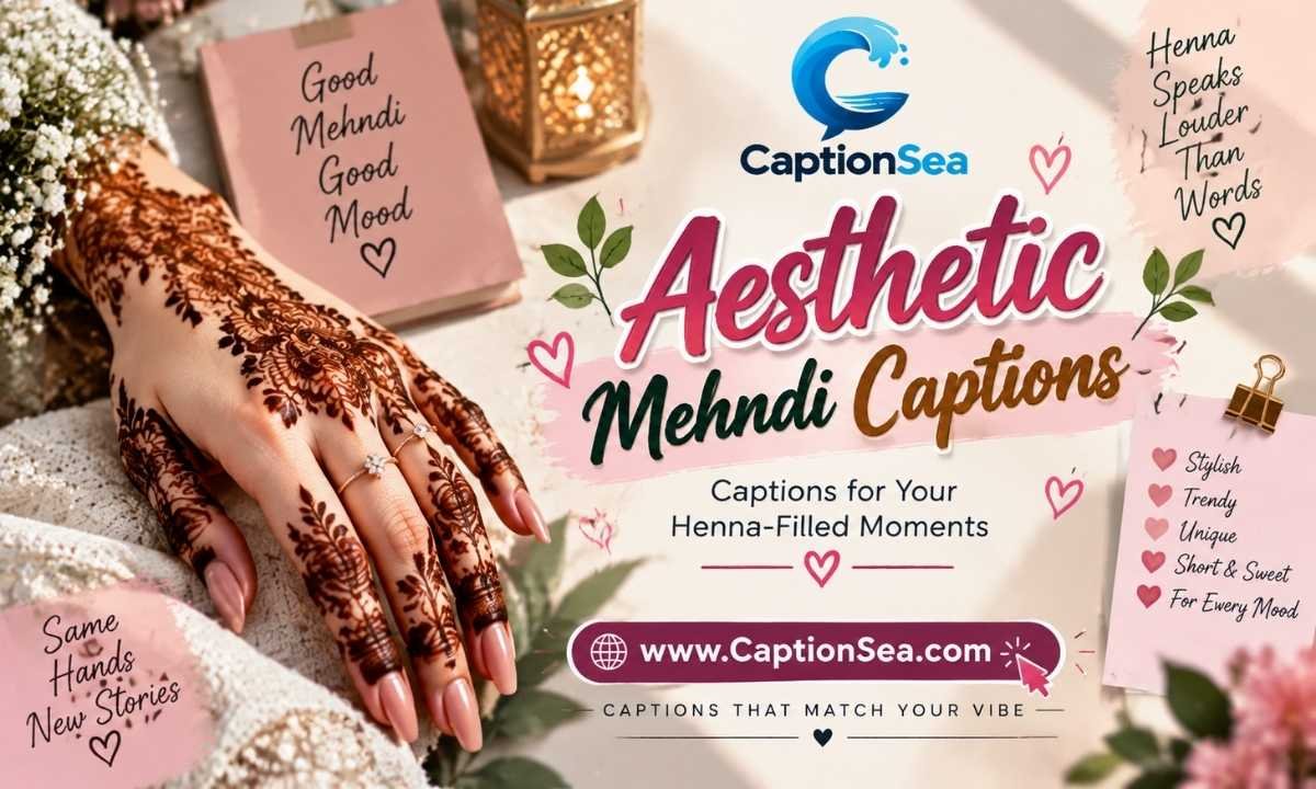 Aesthetic Mehndi Captions