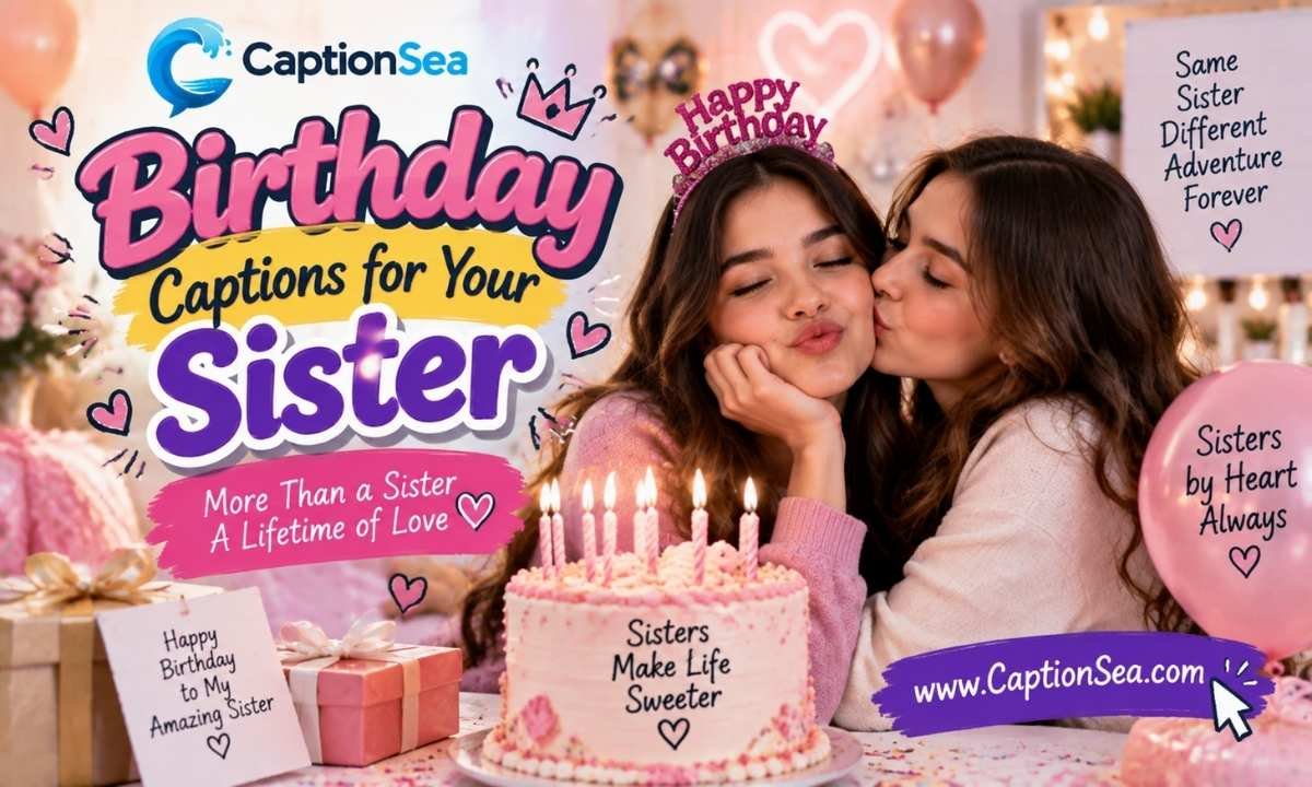 Birthday Captions for Your Sister