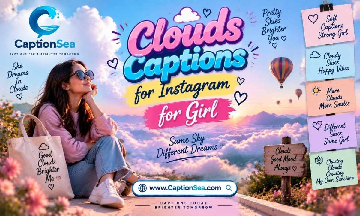 Clouds Captions for Instagram for Girl