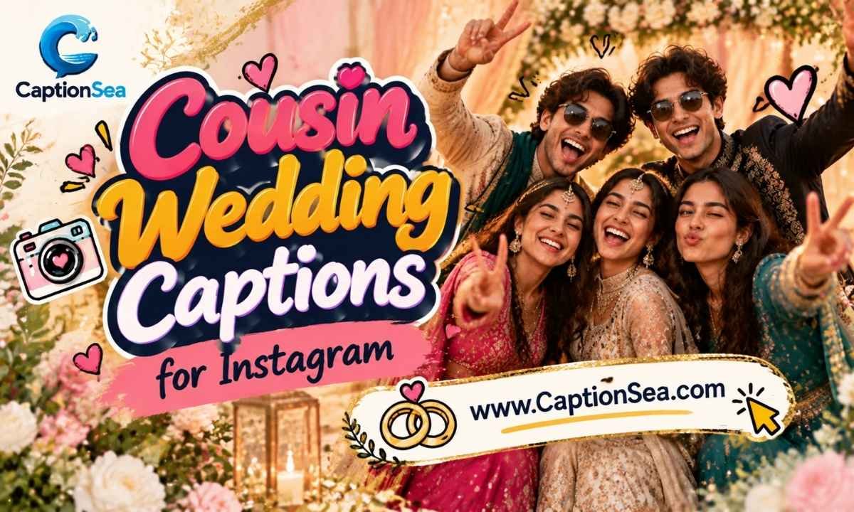 Cousin Wedding Captions for Instagram