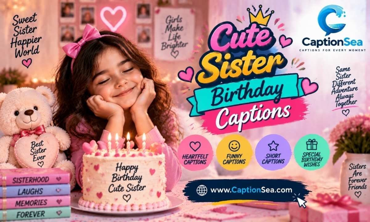 Cute Sister Birthday Captions
