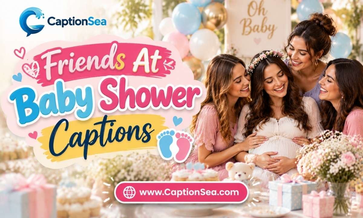 Friends At Baby Shower Captions