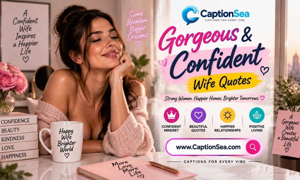 Gorgeous & Confident Wife Quotes