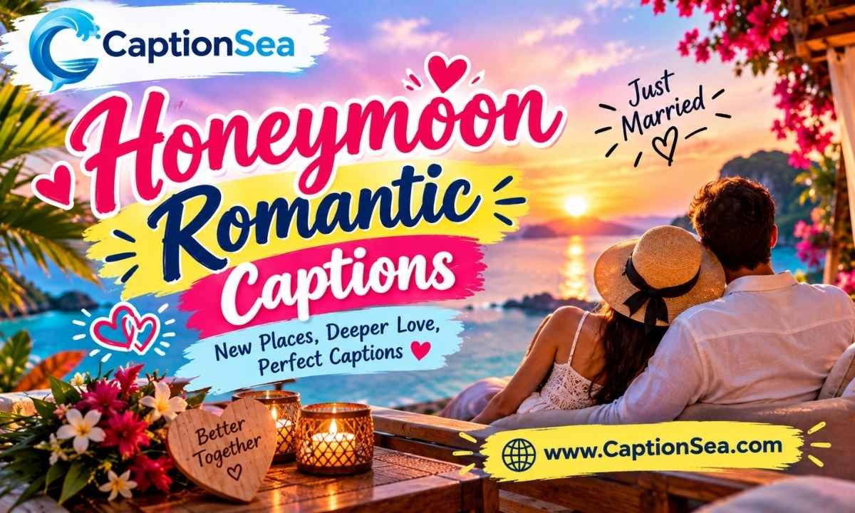 Honeymoon Romantic Captions