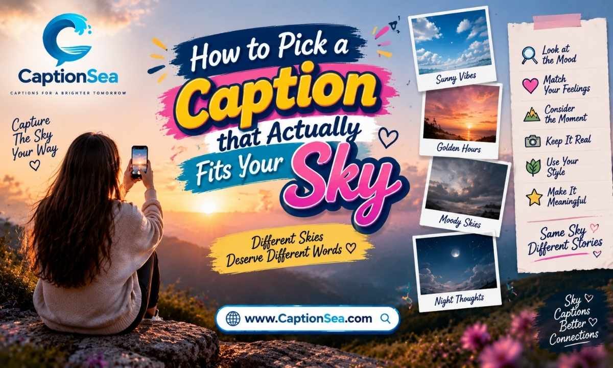 How to pick a caption that actually fits your sky