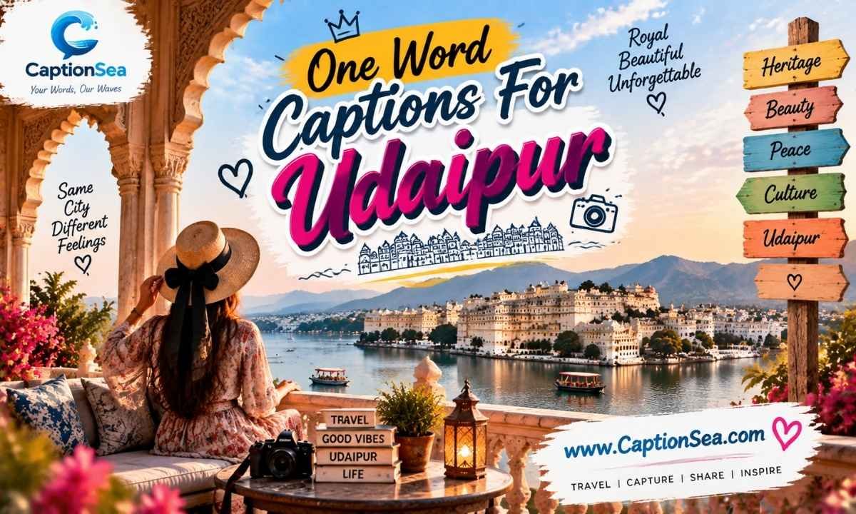 One Word Captions For Udaipur 🏰📸