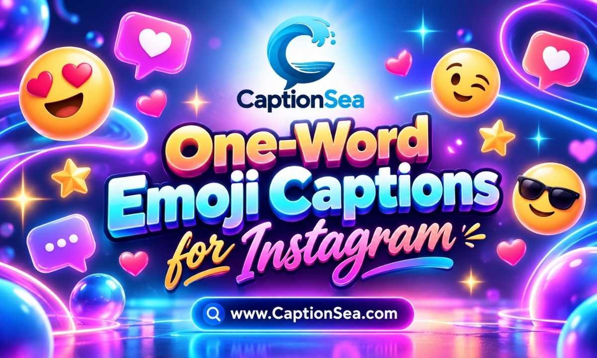 One-Word Emoji Captions for Instagram