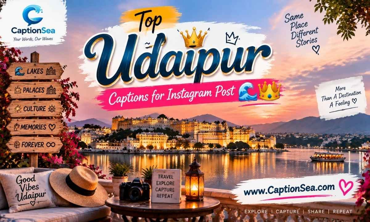 Top Udaipur Captions for Instagram Post 🌊👑