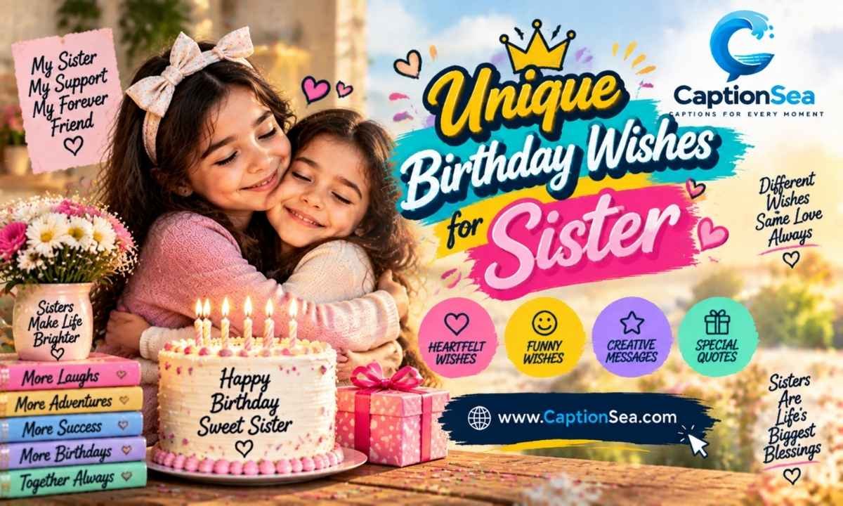 Unique Birthday Wishes for Sister