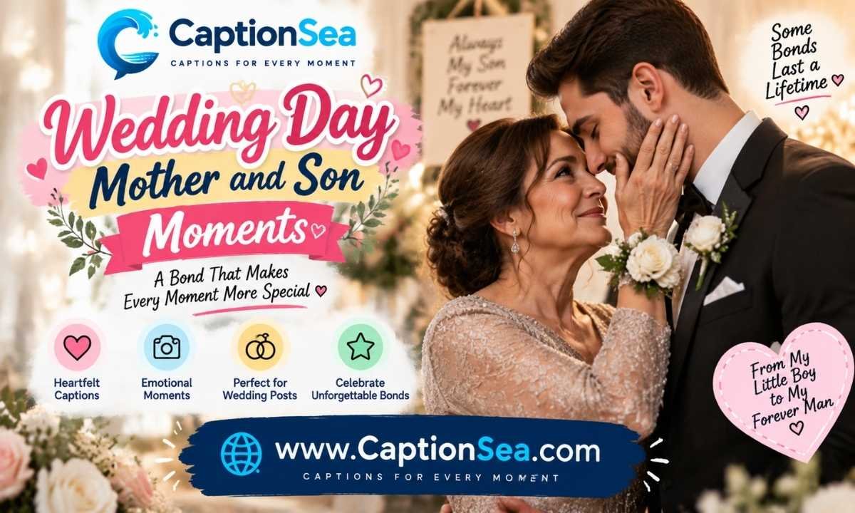Wedding Day Mother and Son Moments