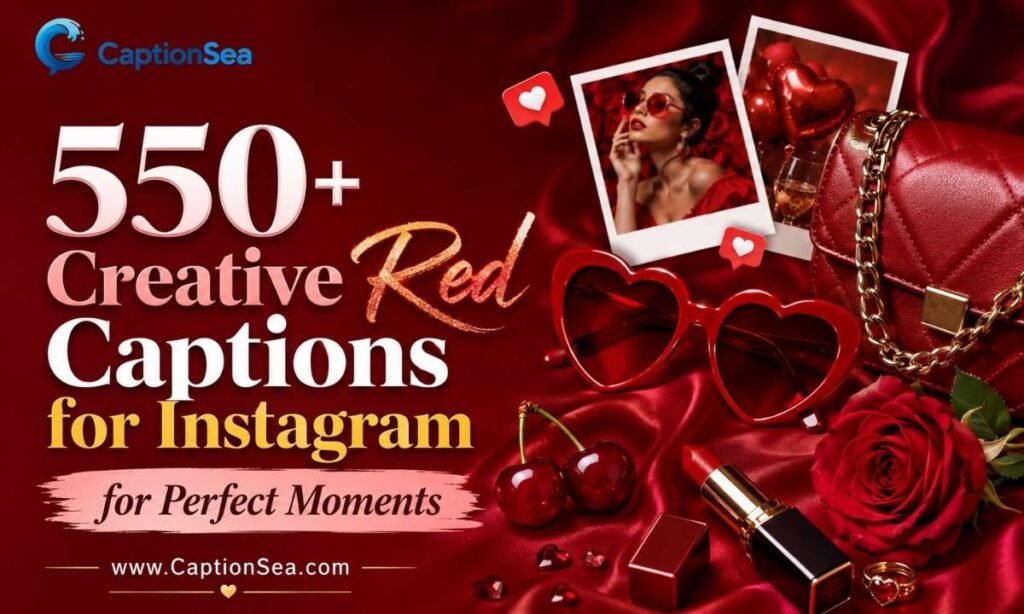 550+ Creative Red Captions for Instagram for Perfect Moments