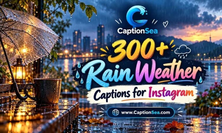 300+ Rain Weather Captions for Instagram