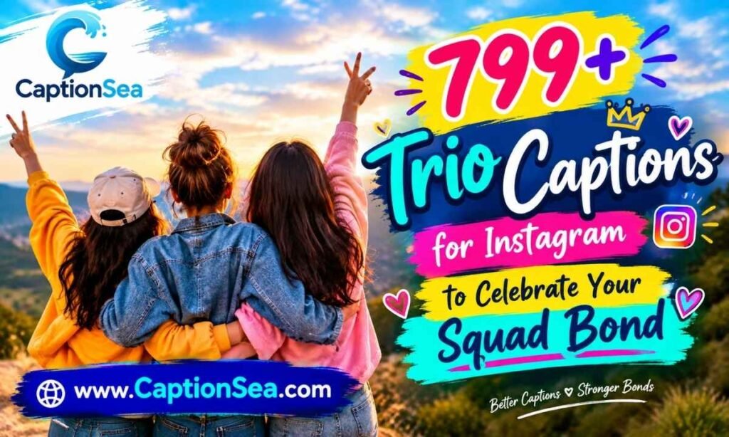 799+ Trio Captions for Instagram to Celebrate Your Squad Bond