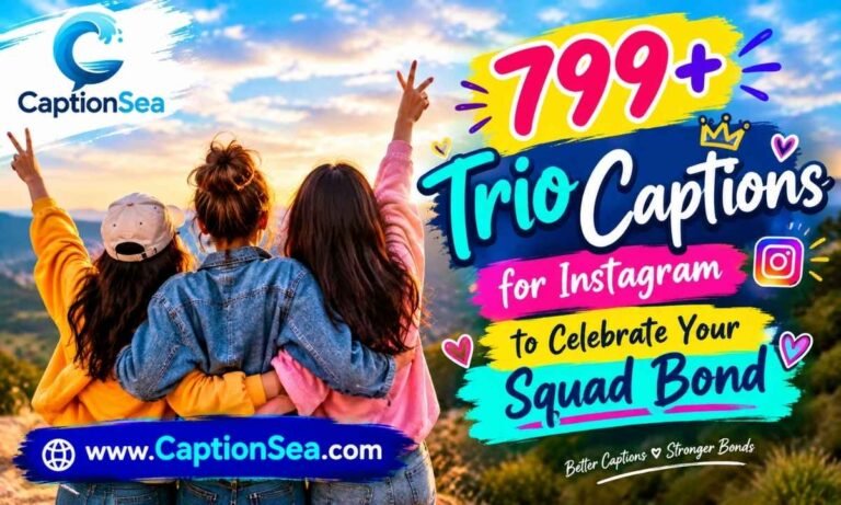 799+ Trio Captions for Instagram to Celebrate Your Squad Bond