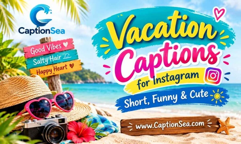 Vacation Captions for Instagram, Short, Funny & Cute