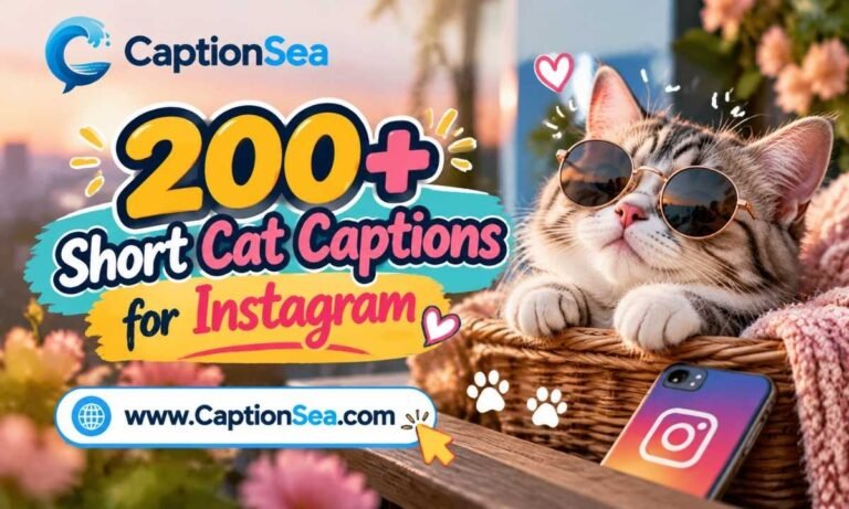 200+ Short Cat Captions for Instagram